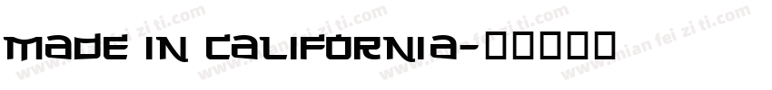 made in California字体转换